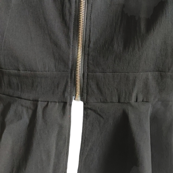 NWOT Junior Plus Black Stretch Peplum Sheer Top - Picture 4 of 8